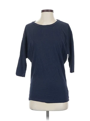 Camiseta de terciopelo para mujer azul manga 3/4 P Foto 1 de 4