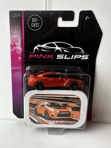 NEW Jada Toys 2025 "Pink Slips" Orange Nissan GT-R 1:64 Scale (CREASE CORNER) - Picture 1 of 4