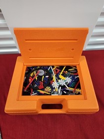 Lot Vintage K'NEX Orange Box Hard KNEX Carrying Case