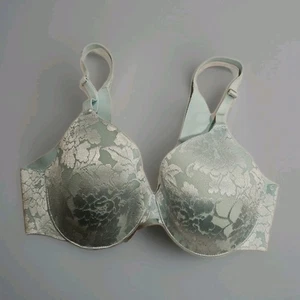 Reggiseno SOMA 34C schiena scoperta completa verde menta con pizzo coquette lingerie - Foto 1 di 8