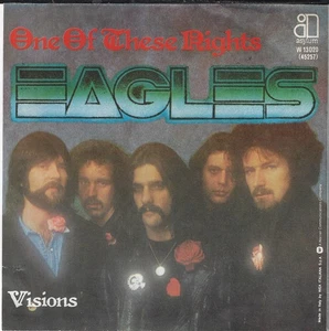 THE EAGLES/VISIONS/ITALIAN IMPORT 7" W/ PIC SLEEVE VG+/VINYL NM - Picture 1 of 3