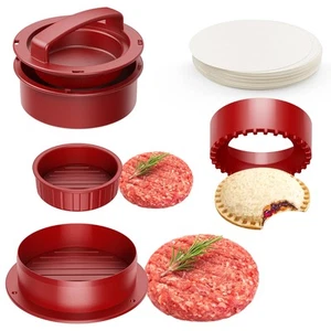 Hamburger Press, 4-in-1 Burger Press Patty Maker Slider, Stuffed Burgers Sand... - Picture 1 of 7