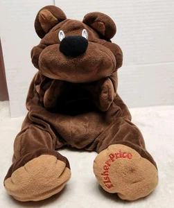Fisher Price 1993 Brauner Rumpelbär Schlapp Plüschtier Weich Happy Stofftier Vintage - Bild 1 von 7