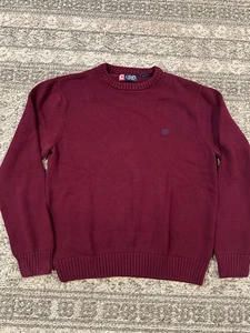 Suéter Pullover Tejido Algodón Granate XL Chaps Ralph Lauren Para Hombre - Imagen 1 de 6