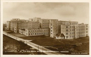 REAL PHOTO POSTCARD OF THE NEW INFIRMARY, ABERDEEN, ABERDEENSHIRE, SCOTLAND - Picture 1 of 2