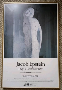 1987 Jacob Epstein Exhibition Poster Whitechapel Art Gallery London, England - Picture 1 of 6