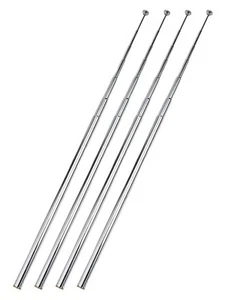 Lot de 4 antennes télescopiques flexibles en acier inoxydable pour de meilleurs - Zdjęcie 1 z 12