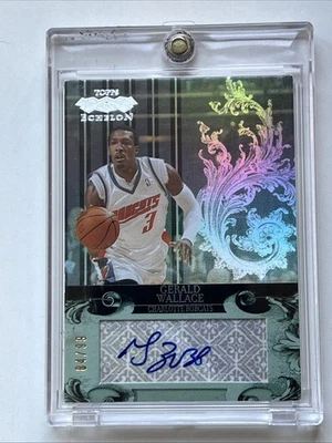 Topps Echelon Gerald Wallace 2007 autógrafo serie # 84/99 TEA-GW Foto 1 de 2