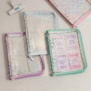 Transparent Zipper Photocard Holder Idol Photo Album School Office Stationery - Picture 1 of 17