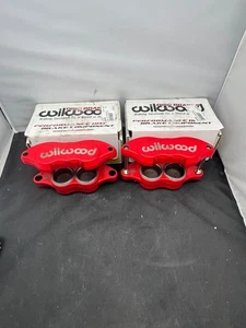 1968-72 CHEVY CHEVELLE MALIBU WILWOOD RED D52 ALUMINUM DISC BRAKE CALIPERS - Bild 1 von 3