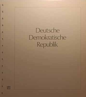 Feuilles  SAFE DUAL  Rép. Dém. Allemagne 1981 - 1985  (sans les timbres) - Photo 1/3