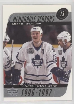 2002-03 Upper Deck Memorable Seasons Mats Sundin #244 HOF - Image 1 of 2