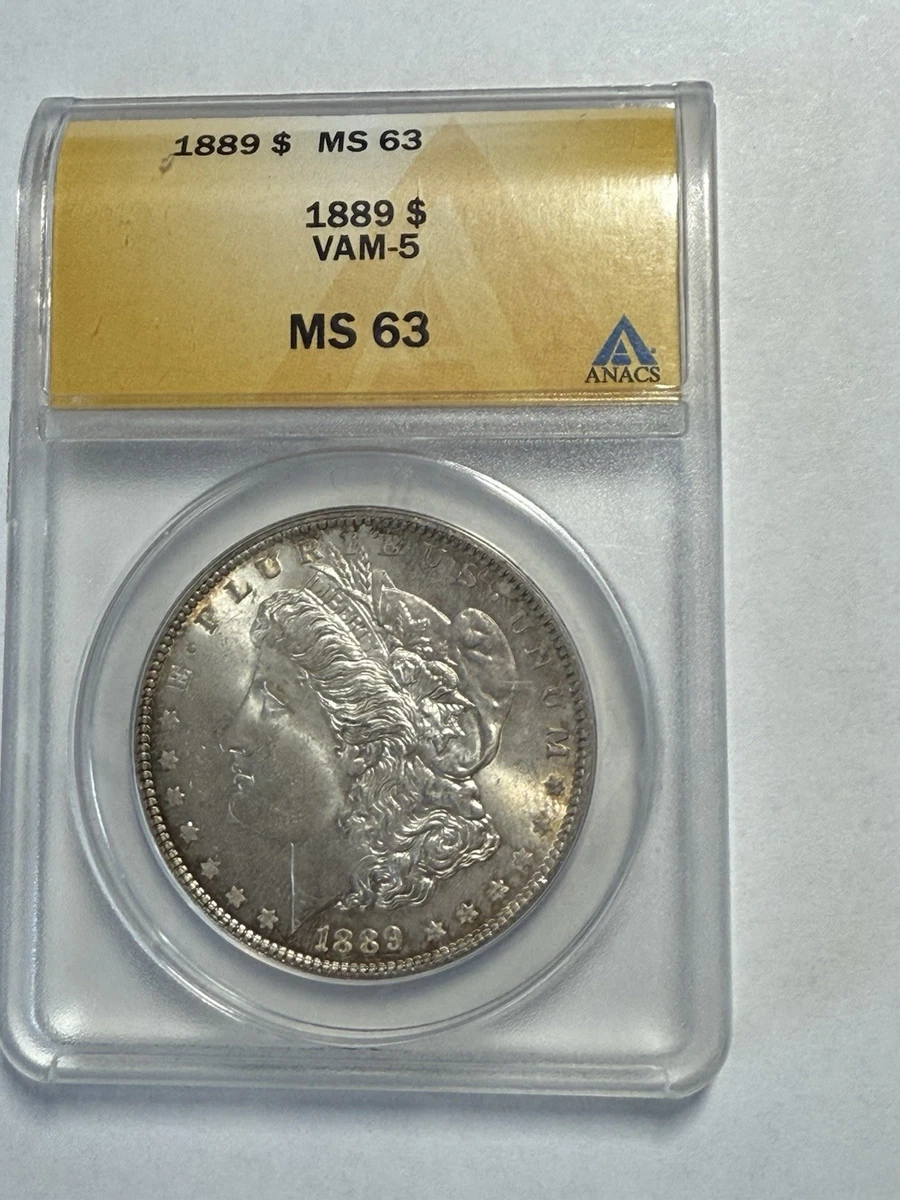 MS 63 Graded 1889 Year Morgan US Dollars (1878-1921) for sale | eBay