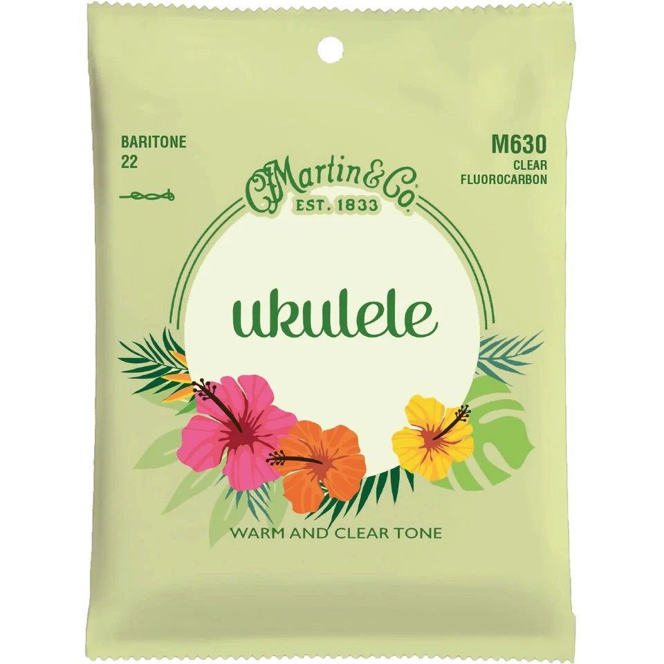 Martin M630 Ukulele Strings, Clear Fluorocarbon, Baritone - Image 1 of 1