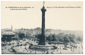Paris France Place de la Bastille et Colonne de Juillet Column of July LIP - Picture 1 of 2
