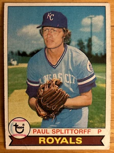 1979 Topps Paul Splittorff Baseball Card #183 Royals Pitcher Low-Grade Creased - Picture 1 of 2