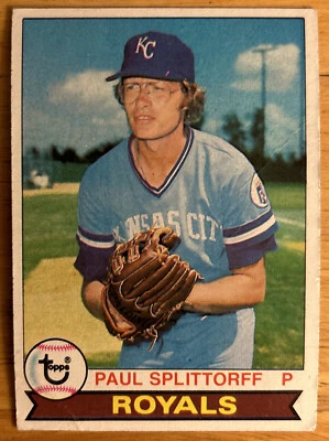 1979 Topps Paul Splittorff Baseball Card #183 Royals Pitcher Low-Grade Creased - Image 1 of 2