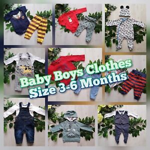 PART#2 Baby Boys Clothes Make Build Your Own Bundle Job Lot Size 3-6 Months Set