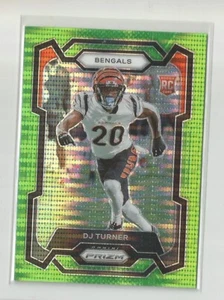 2023 Panini Prizm DJ TURNER Neon Green Pulsar - Picture 1 of 1
