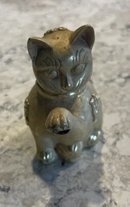 Small Brass Cat Single Serve Teapot - Picture 1 of 5