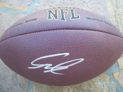 *GREG OLSEN*SIGNED*AUTOGRAPHED*FOOTBALL*CAROLINA*PANTHERS*BEARS*NFL*MIAMI*COA* Foto 1 de 2