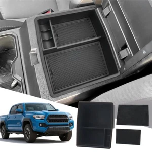 Car Center Console Organizer for 2024-2025 Toyota Tacoma Storage Box Black - Picture 1 of 10