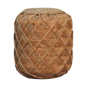 Jute Fiber Footstool Large Pattern - Bild 1 von 6