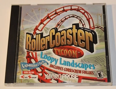 Roller Coaster Tycoon: Loopy Landscapes Expansion 2 Pack Win 95/98 FREE SHIPPING - Image 1 of 3