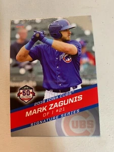 Mark Zagunis 2018 Iowa Cubs Team Card - Picture 1 of 1