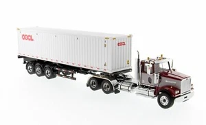 DM 1:50 71064 Western Star 4900 SF Day Cab 40ft Container OOCL Diecast Truck - Picture 1 of 7