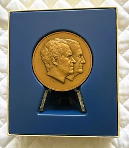 1973 Richard Nixon Official Inaugural bronze Medal 2.75" Spiro Agnew - Picture 1 of 4