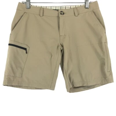 Eastern Mountain Sports Shorts Women's 4 (30x8) Beige Stretch Nylon 6 Pocket - Image 1 of 4