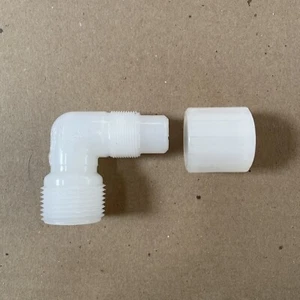 Parker Adaptor Male Elbow  3/4" NPT 1"  FAME-1216 parflare  PFA fitting - Picture 1 of 4