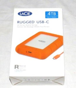 Lacie Rugged USB-C 4TB Al-Terrain Mobile Storage - New (Open Box)