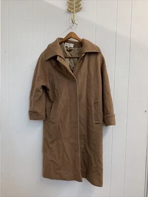 Kristen Blake Women’s Long Winter Coat Wool Cashmere Blend Small Petite Brown 6 - Image 1 of 4