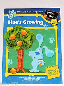 BLUE'S CLUES THINK & PLAY ALONG BOOKS , WITH STICKERS, FROM 1999, 32 PAGES - Picture 1 of 8