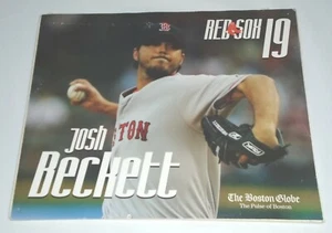 Boston Red Sox JOSH BECKETT 10.5x12.5 Globe PHOTO picture on foam board #19 - Picture 1 of 2