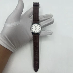 38mm Shanghai Factory Made Manual Mechanical Watch White Dial 3 Hands 19 Jews - Picture 1 of 12