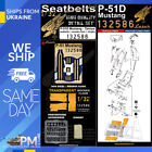 Hgw 132586 1/32 Seatbelts For P-51D Mustang + Dingy + Laser Floor Laser Tamiya