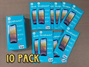 Case of 10 Qualwin Screen Protectors For iPhone 7P 8P - Clear Transparent - Picture 1 of 5