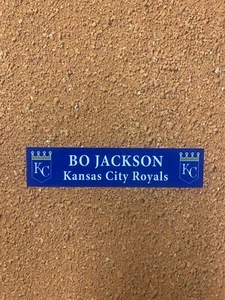 Bo Jackson Name Plate 1x4.5 Perfect For Display Case Plaque KC Royals - Picture 1 of 3