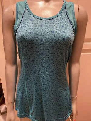 ¡NUEVO! Camiseta sin mangas Reebok verde azulado Play Dry PEQUEÑA gimnasio yoga correr tenis Foto 1 de 4