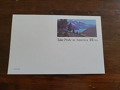 Take Pride In America 14 USA postal card Usps 1987 - Image 1 of 2