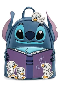 Mini mochila Loungefly Disney Lilo & Stitch Storytime Ducklings nueva con etiquetas - Imagen 1 de 3