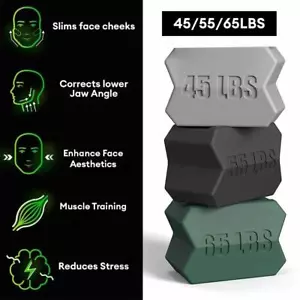 Bola de ejercitador mandíbula facial mandíbula tóner muscular entrenamiento mandíbula goma ejercicio facial - Imagen 1 de 27