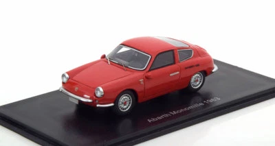 Fiat Abarth 1000 Gt Monomille 1963 Red Neo 44605 1/43 Rosso Rot Harz - Bild 1 von 3