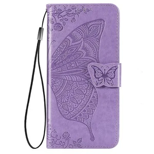 Butterfly Flower Leather Folio Flip Wallet Case for iPhone 15 Pro Max 6.7 Inch - Picture 1 of 6