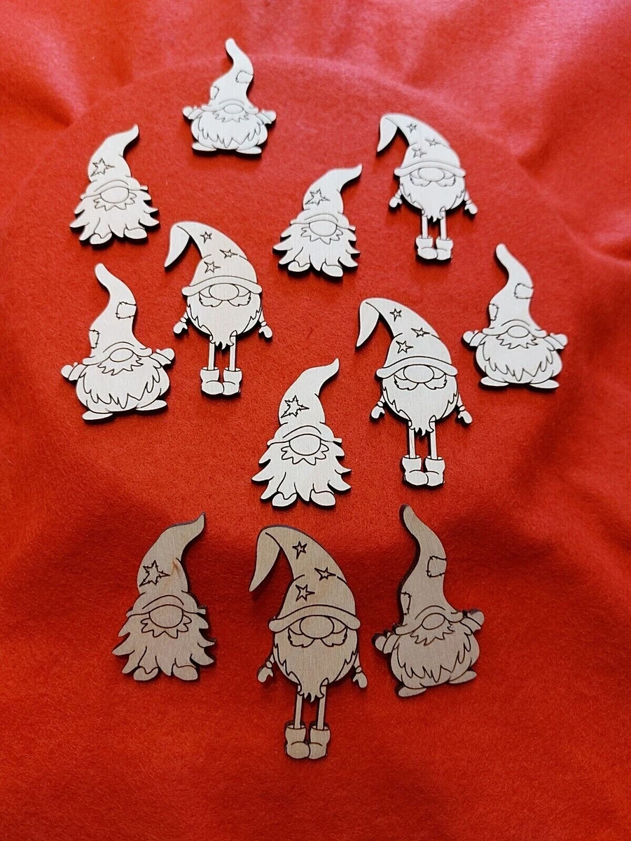 Logbuch-Verlag Weihnachts-Streuteile Aus Holz – 24-teilig Mit Herzen, Sternen, Bäumen, 2,5-3 Cm, Weiß & Natur
