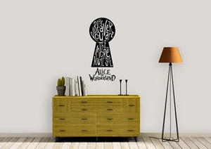 Braver you are Alicia en el País de las Maravillas - Arte de Pared Inspirado Calcomanía Vinilo Adhesivo - Imagen 1 de 5