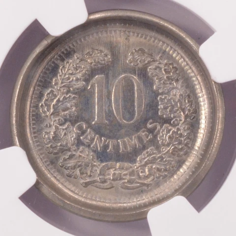 Luxembourg NGC 1901 10c Deep Die Cap MS66 Cover